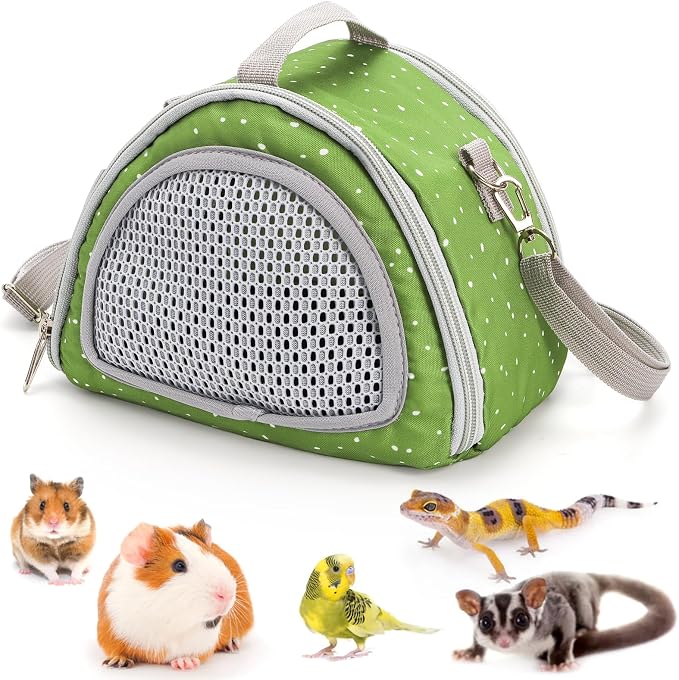 Coloch Hamster Carrier Bag, Small Pet Outgoing Travel Pouch Breathable Guinea by Coloch