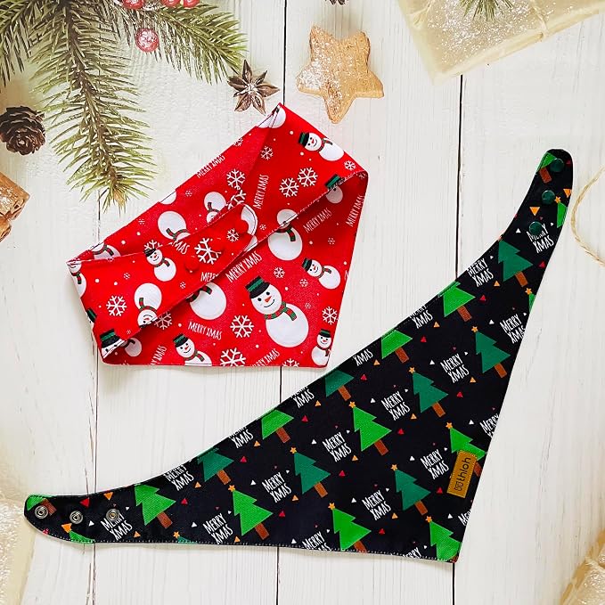 Christmas Dog Bandanas with Snap Button - Image 6