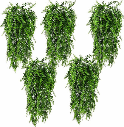 HERCOCCI 5 Pack Reptile Plants, Terrarium Hanging Plants Vines Artificial by HERCOCCI