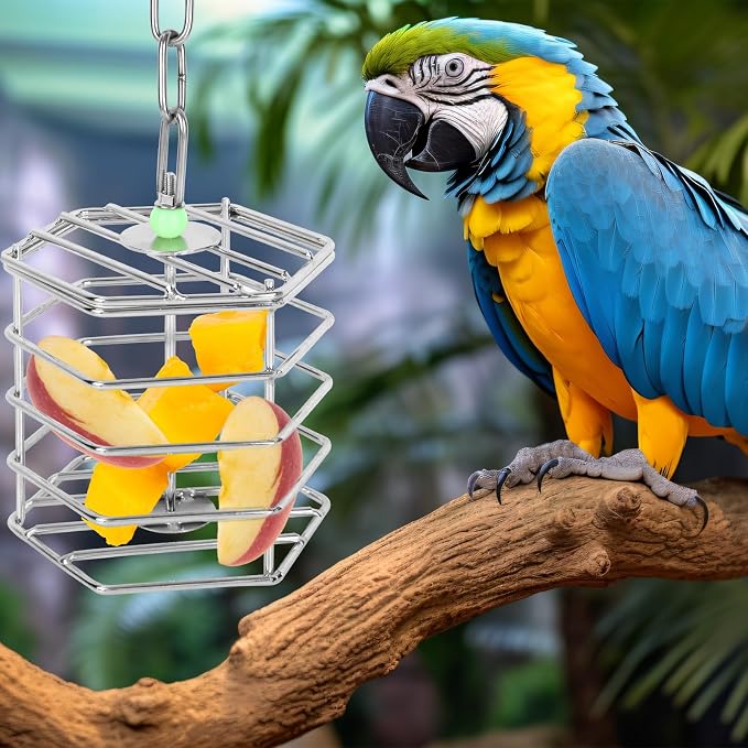 Stainless Steel Bird Suet Feeder Cage - Image 6