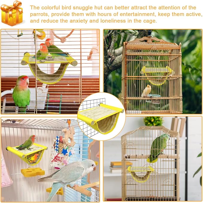 Winter Warm Bird Nest Bed, Parrot Hanging Nest, Cage Hammock, Snuggle Hut - Image 5