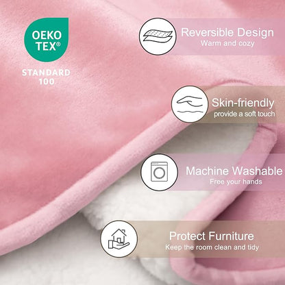gogobunny Waterproof Bed Blanket, Reversible Sherpa Fleece Throw Blanket - Image 6