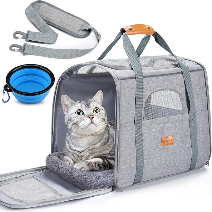 Morpilot Pet Travel Carrier Bag, Soft-Sided Dog Carrier Cat Carrier Pet Carrier by Morpilot