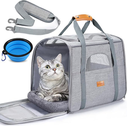 Morpilot Pet Travel Carrier Bag, Soft-Sided Dog Carrier Cat Carrier Pet Carrier by Morpilot