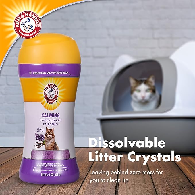 Arm & Hammer Deodorizing Cat Litter Crystals, Lavender & Vanilla Scent | Odor - Image 4