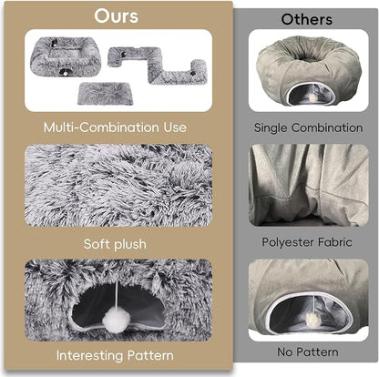 Extra Large Cat Tunnel Bed, 4 Ways Tunnels - Image 6