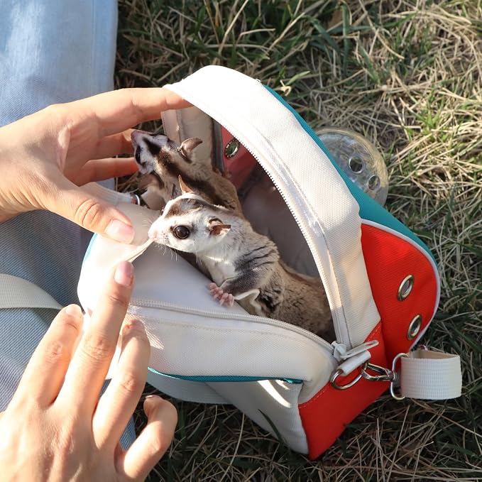 Small pet Carrier with Breathable Design Featuring Shoulder Straps and - Image 5