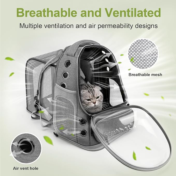 Expandable Cat Backpack, Cat Bubble Backpack Carrier - Image 3