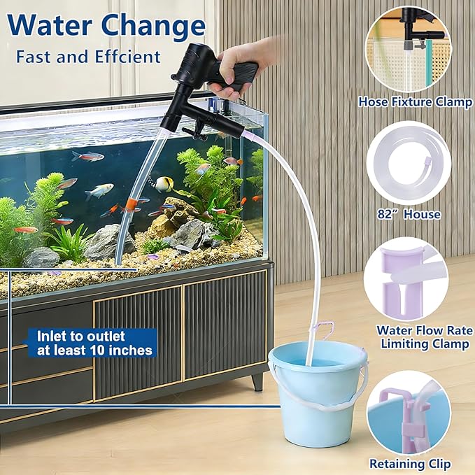 Fish Tank Cleaner Kit, Gravel Vacuum - Image 2
