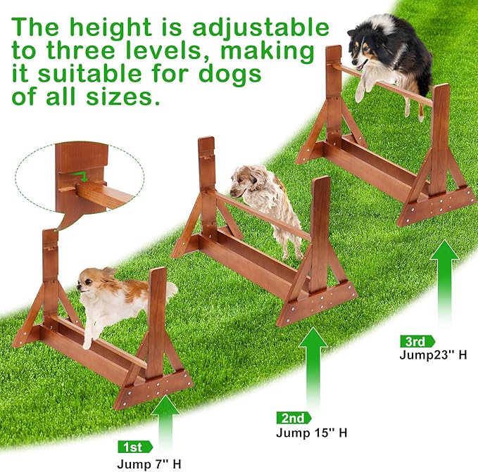 Leinuosen Wooden Dog Agility Jump - Image 4