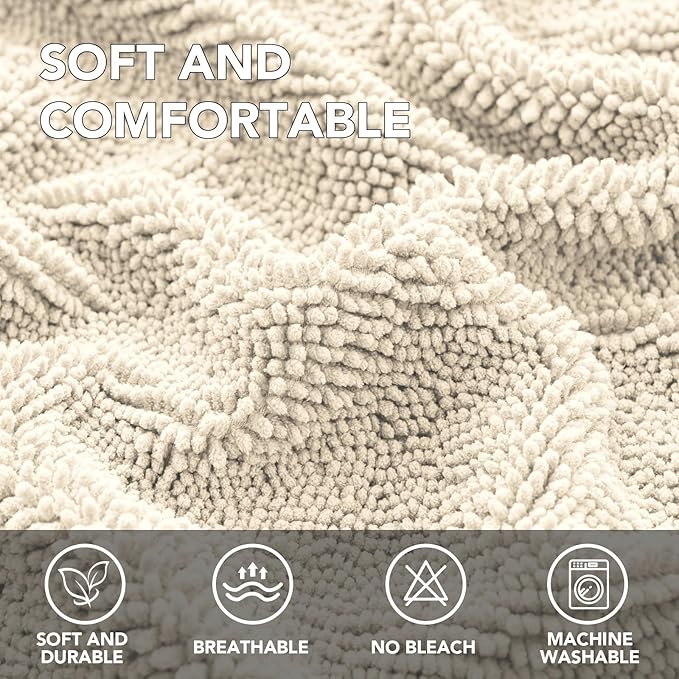 H.VERSAILTEX Non Slip Pet Couch Cover Chenille Dog Bed Protector Thick Soft - Image 2