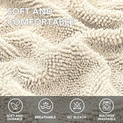 H.VERSAILTEX Non Slip Pet Couch Cover Chenille Dog Bed Protector Thick Soft - Image 2