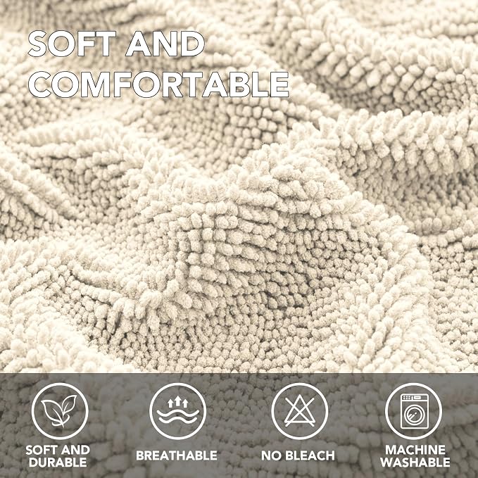 H.VERSAILTEX Non Slip Pet Couch Cover Chenille Dog Bed Protector Thick Soft - Image 2