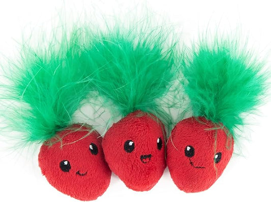 Catstages Strawbabies 3-Pack Catnip Cat Toys by Catstages