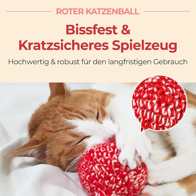 JAYU PET Red Cat Ball - Image 8