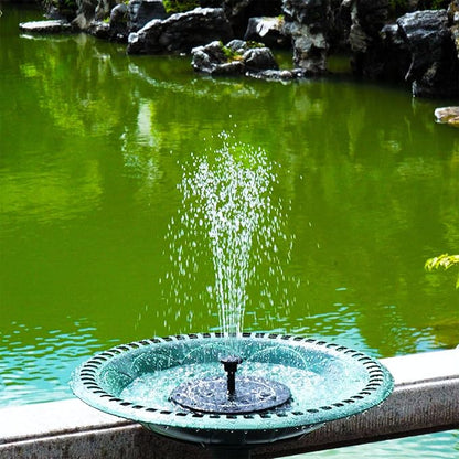 Solar Fountain, 1.5W Solar Bird Bath Fountains Pump Floating Solar Powered - Image 2