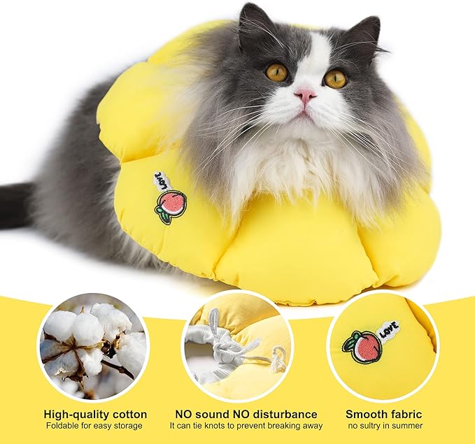 HiDREAM Cat Cone Collar, Cute Waterproof Elizabethan e Collar - Image 3