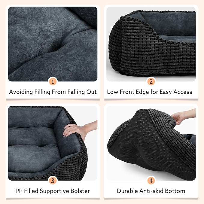 MIXJOY Rectangle Washable Orthopedic Dog Bed - Image 4
