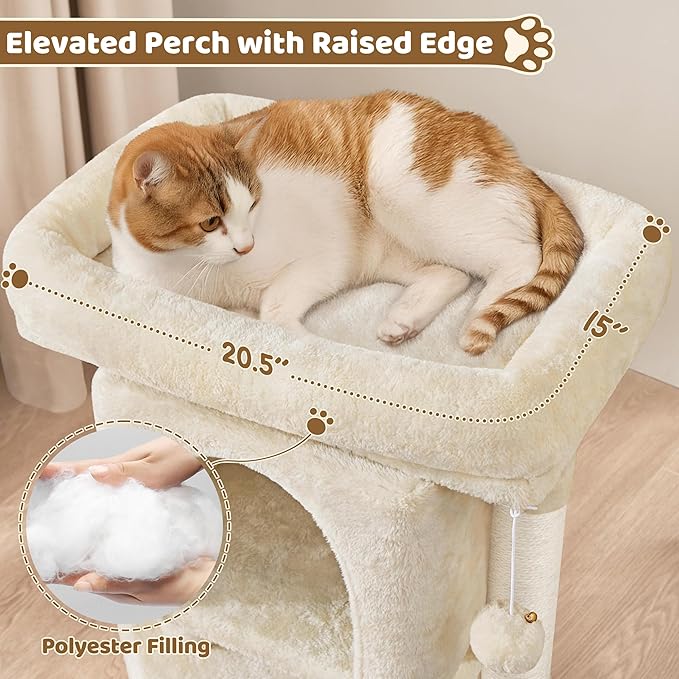 Yaheetech 23.5in Cat Tree Tower, Cat Condo - Image 4
