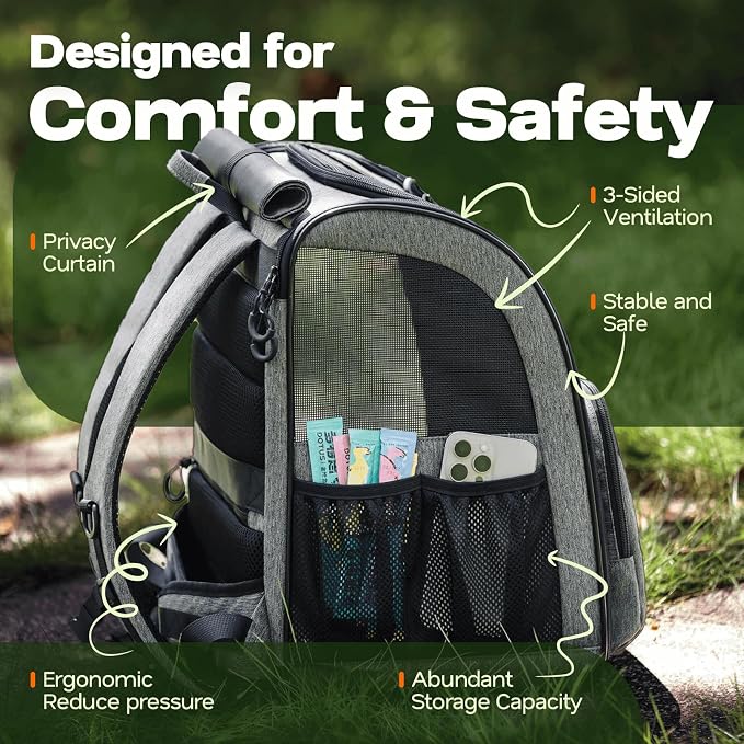 Premium Dog & Cat Carrier Backpack - Image 3