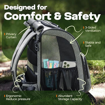 Premium Dog & Cat Carrier Backpack - Image 3