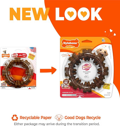 Nylabone Textured Ring Power Chew Toy - Image 3