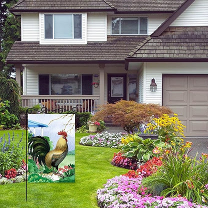 Chicken on the Grass Garden Flag, Farm Life Flag, Welcome Garden Yard Flag - Image 4