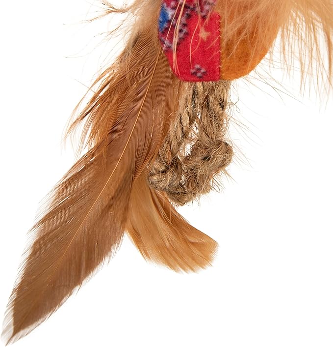 Instincts by SmartyKat 2-Pack HappyNip Love Mates Feather Birds Plush Cat Toys - Image 7