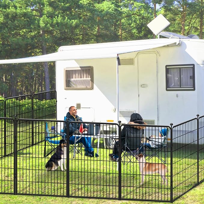 Dog Playpen 40 inch 20 Panels Indoor Outdoor Dog Pen - Image 3