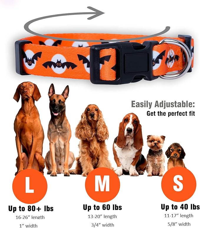 Native Pup Halloween Dog Collar- Spooky Fall Themed Horror Costume Collars- - Image 3