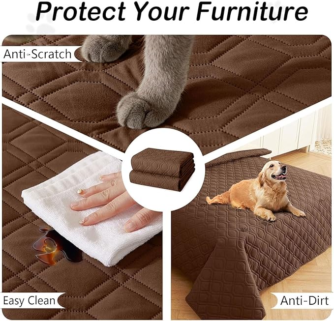 hyha Waterproof Dog Bed Blanket, Soft Pet Blankets, Waterproof Couch Cover - Image 5