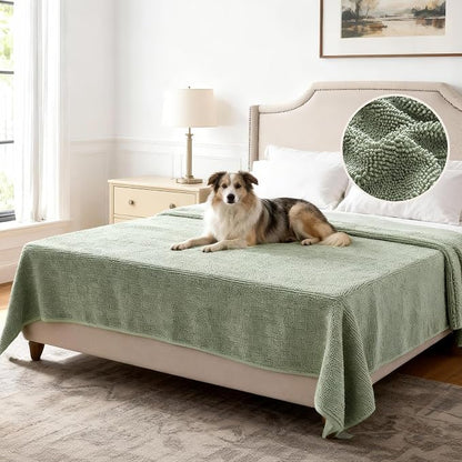 H.VERSAILTEX Non Slip Pet Couch Cover Chenille Dog Bed Protector Thick Soft by HVERSAILTEX