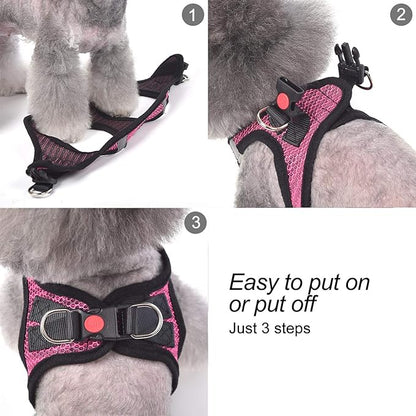 Dog Harness Step-in Breathable Puppy Cat Dog Vest Harnesses - Image 5
