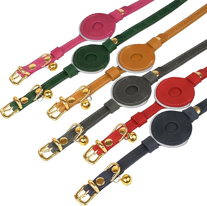 OOPSDOGGY Reflective Leather AirTag Cat Collar - Image 8