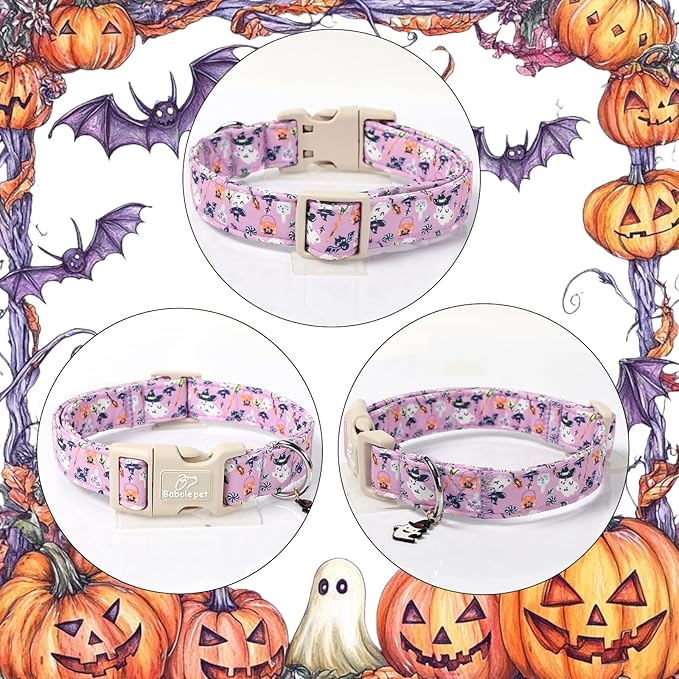 Halloween Dog Collar Cute Wizard Ghost Puppy Collar - Image 6