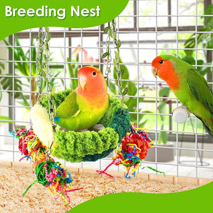 KATUMO Bird Nest, Conure Breeding Bed Parrotlet Snuggle Nest Lovebird Bed Bird - Image 4