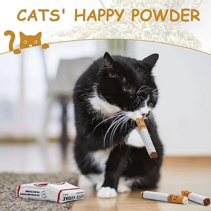 Nocciola 3 Pack Catnip Toys for Cats, Funny Cat Toys Filled - Image 4