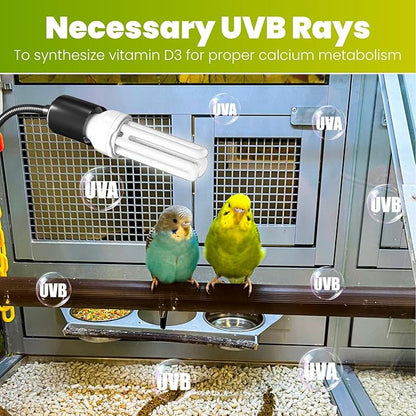 GlowUp Bird Cage Lighting Combo Kit, Clip Lamp - Image 3
