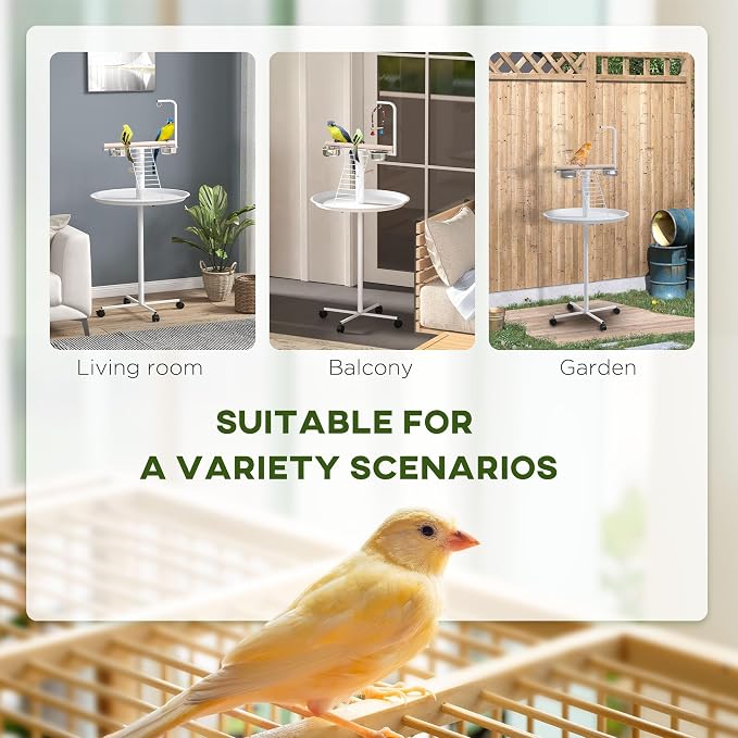 PawHut Bird Stand, Parrot Stand - Image 3
