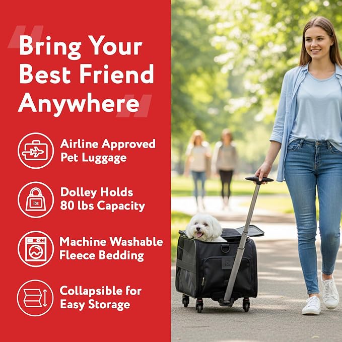 dbest products Pet Smart Cart, Rolling Carrier - Image 7