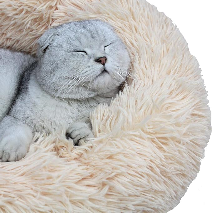 BODISEINT Modern Soft Plush Round Pet Bed - Image 4