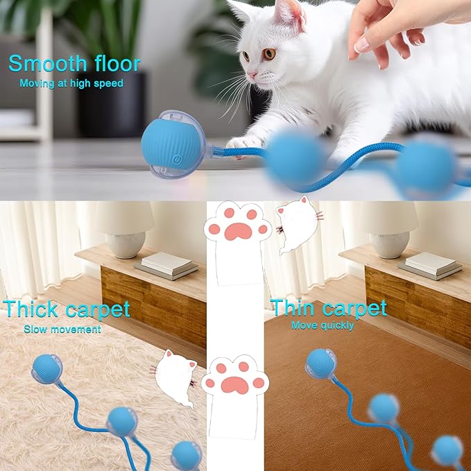 Interactive Cat Dog Toy Ball: Indoor Small Automatic Moving Smart Rolling Fun - Image 5