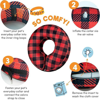 BENCMATE Inflatable Dog Cone Collar Alternative, Soft Dog Cone - Image 2