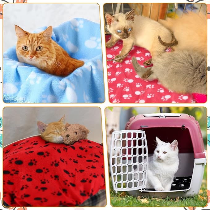 Tegeme 12 Pieces Fleece Blankets - Image 5
