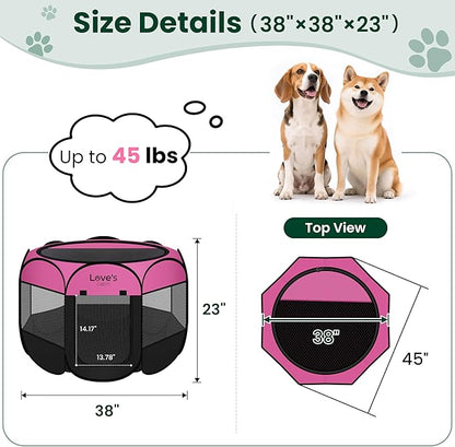 Love's cabin Pet Puppy Dog Playpen, Large Dog Tent Crates Cage Indoor/Outdoor - Image 3