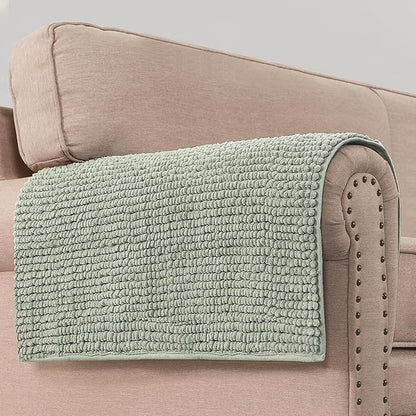 H.VERSAILTEX Plush Chenille Couch Armrest Cover 2 Packs Thick and Soft Sofa by HVERSAILTEX