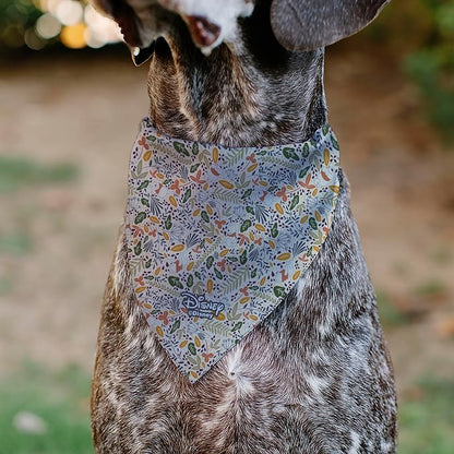 Disney Pet Bandana Winnie The Pooh Smiling Face Foliage Collage Multi Color - Image 5