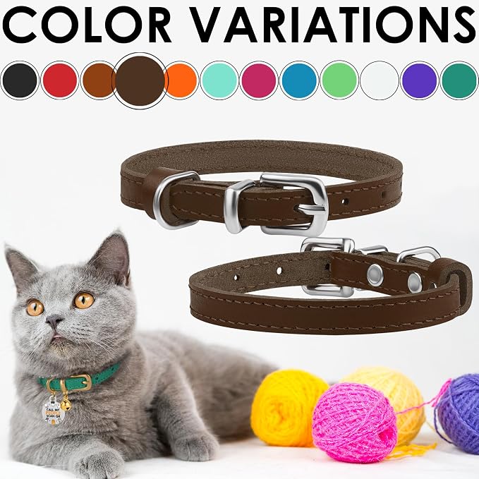 BRONZEDOG Leather Cat Collar - Image 5