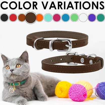 BRONZEDOG Leather Cat Collar - Image 5