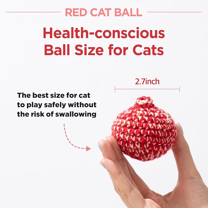 JAYU PET Red Cat Ball - Image 10